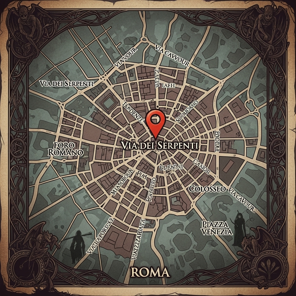 Map showing Dark Reality VR location in Rome
